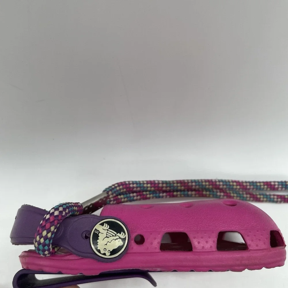 Crocs Universal O-Dial Pink‎ & Purple Cell Phone Case Storage Holder With Strap